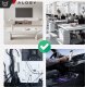 6x Uchwyt magnetyczny na kable Alogy Magnetic Cable Holder 6-pack organizacja kabli do biurka szafki ściany Czarne 6