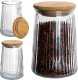 Pojemnik kuchenny do przechowywania z bambusową pokrywką 950ml Słoik 1