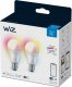 WiZ 60W E27 Standardform Tunable Baltas & Color Doppelpack 2