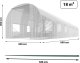 Tunel ogrodowy 3 x 6 m (18m2) biały Plonos 4