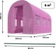 Tunel ogrodowy 2 x 3 m (6m2) różowy Plonos 3