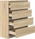 vidaXL Komoda Sonoma Oak 80x35x99 cm Drewno klejone 5