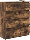 vidaXL Komoda Dąb wędzony 80x35x99 cm Drewno klejone 4