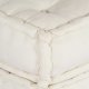 vidaXL Pufa modułowa kremowa 70x70x36 Tkanina 5