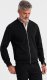 Bawełniana rozpinana męska bluza dresowa bomberka  czarna V5 OM-SSZP-0215 S 1