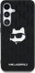 Etui Karl Lagerfeld Leather Monogram Pin  Logo Choupette Head Samsung Galaxy S25 czarny 3