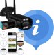 Zewnętrzna Kamera IP WiFi 8MPx TUYA SMART Ultra HD 4K ZOOM SD LED AUDIO SD [BLACK-TUBE] 1