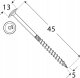 Wkręty do drewna Domax 5 x 45 mm 200 szt. 10