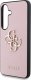 Guess Grained Big 4G Logo Small Classic Logo case for Samsung Galaxy S25 pink 6