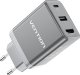Ładowarka sieciowa Vention FJAH0-EU USB(C+A)+HDMI GaN (60W/5W/4K@60Hz) (szara) 2