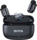 Boya Mini-15 Ultracompact 2.4GHz Wireless Microphone System with Lightning plug(Black) 2