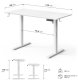 Biurko SENSE7 NOJO LIGHT Białe 120 cmx60 cm 9