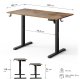 Biurko SENSE7 NOJO LIGHT Ciemnobrązowe 120 cmx60 cm 9