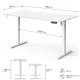 Biurko SENSE7 NOJO LIGHT Białe 140 cmx70 cm 8