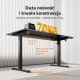 Biurko SENSE7 NOJO LIGHT Czarne 140 cmx70 cm 4