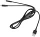 Kabel USB Cabletech USB-A - USB-C + Lightning 1 m Czarny (KPO3944) 3