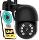 Zewnętrzna Kamera WIFI Obrotowa ICSEE 3MPx ŚLEDZENIE RUCHU 1536p CZARNA SD [i-3SCAM] 1