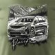 Koszulka samochodowa z samochodem Chrysler Pacifica męska khaki REGULAR M 1