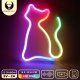Neon dekoracyjny LED RGB KOT + pilot FLRN03 Forever Light 7