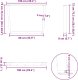 vidaXL Nogi do stołu jadalnego w kształcie litery V 2 szt. Czarne Stal 10