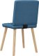 vidaXL Krzesła stołowe, 2 szt., niebieskie, obite tkaniną 6