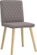 vidaXL Krzesła stołowe, 4 szt., kolor taupe, obite tkaniną 3