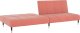 vidaXL 2-osobowa kanapa, różowa, tapicerowana aksamitem 4