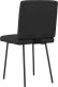 vidaXL Krzesła stołowe, 4 szt., czarne, obite sztuczną skórą 6