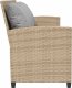 vidaXL Sofa ogrodowa 5-osobowa z poduszkami beżowy polirattan 5