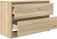 vidaXL Szafka RTV Sonoma Oak 80x35x54 cm Drewno klejone 5
