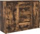 vidaXL Komoda z szufladami Dąb wędzony 100,5x35x76 cm Drewno klejone (3328448) 2