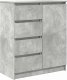 vidaXL Komoda z szufladami Betonowa szarość 71x35x84 cm Drewno klejone 2