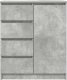 vidaXL Komoda z szufladami Betonowa szarość 71x35x84 cm Drewno klejone 6