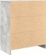 vidaXL Komoda z szufladami Betonowa szarość 71x35x84 cm Drewno klejone 8