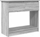 vidaXL Konsola z szufladami Szary Sonoma 85,5x38,5x74,5 cm 2