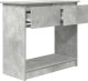 vidaXL Konsola z szufladami Betonowa Szarość 85,5x38,5x74,5 cm 5