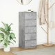 vidaXL Komoda z szufladami Betonowy Szary 37,5x35x99 cm Drewno klejone 1