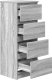 vidaXL Komoda Szara Sonoma 37,5x35x99 cm Drewno klejone 5