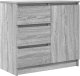 vidaXL Komoda z szufladą Szary Sonoma 71x35x65 cm Drewno klejone 2