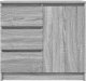 vidaXL Komoda z szufladą Szary Sonoma 71x35x65 cm Drewno klejone 6