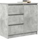 vidaXL Komoda z szufladą Betonowa szarość 71x35x65 cm Drewno klejone 4