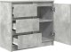 vidaXL Komoda z szufladą Betonowa szarość 71x35x65 cm Drewno klejone 5