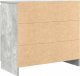 vidaXL Komoda z szufladą Betonowa szarość 71x35x65 cm Drewno klejone 8
