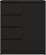 vidaXL Komoda z szufladami Czarny dąb 71x35x84 cm Drewno klejone 6