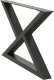 vidaXL Nogi do stolika kawowego 2 szt. Antracyt 70x(42-43,3) cm Stal 4