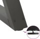 vidaXL Nogi do stolika kawowego 2 szt. Antracyt 70x(42-43,3) cm Stal 9