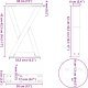 vidaXL Nogi do stolika kawowego 2 szt. Antracyt 38x(42-43,3) cm Stal 10
