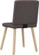 vidaXL Krzesła stołowe, 2 szt., ciemnobrązowe, obite tkaniną 6