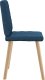 vidaXL Krzesła stołowe, 4 szt., niebieskie, obite tkaniną 5
