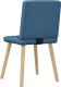 vidaXL Krzesła stołowe, 4 szt., niebieskie, obite tkaniną 6